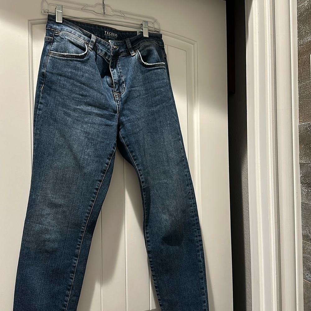 Tecovas skinny blue jeans smoke free home